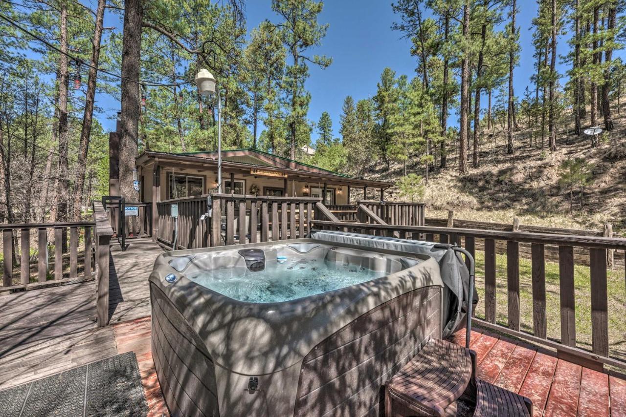 Tranquil Cabin With Stream And Deck Near Dtwn Ruidoso! Buitenkant foto
